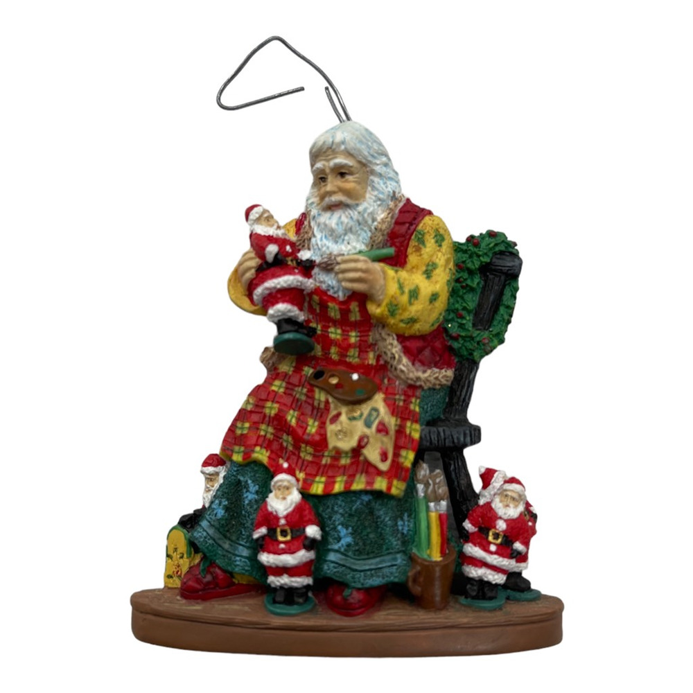 Pipka Ornament Stories Of Christmas #11453 The Painting Santa Holiday 2003 3"